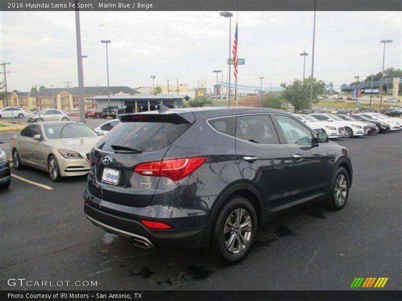 Marlin Blue / Beige 2016 Hyundai Santa Fe Sport