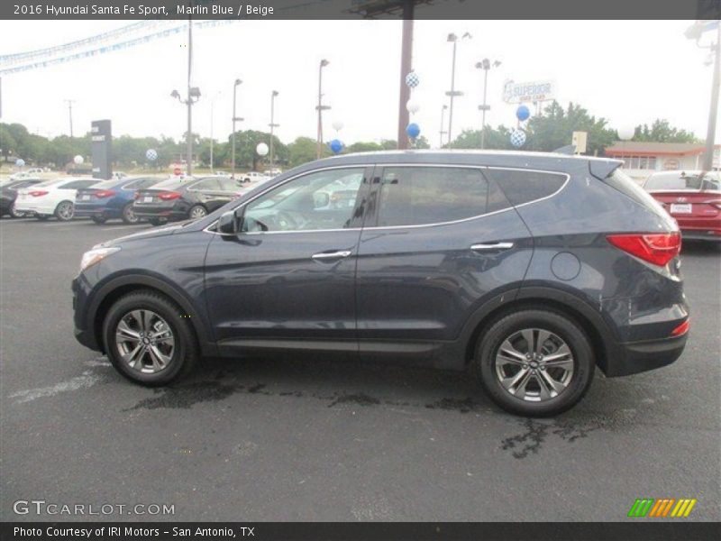 Marlin Blue / Beige 2016 Hyundai Santa Fe Sport