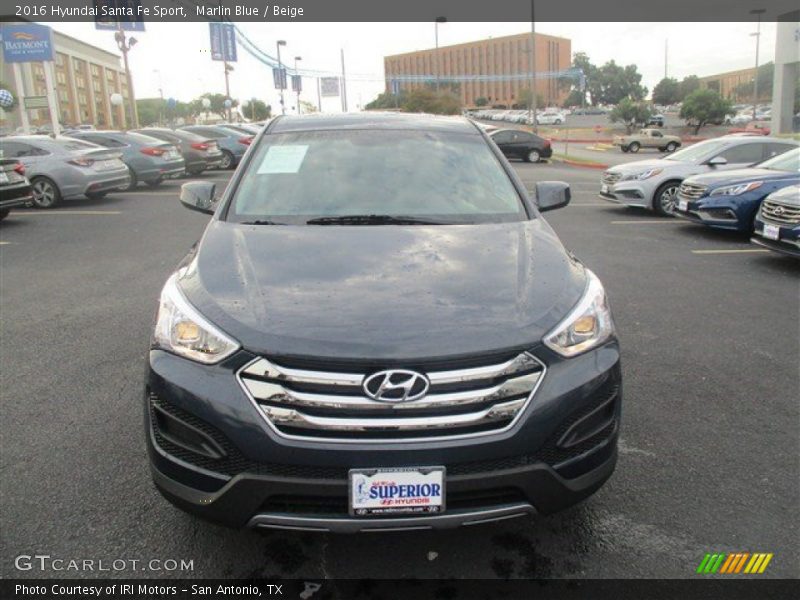 Marlin Blue / Beige 2016 Hyundai Santa Fe Sport