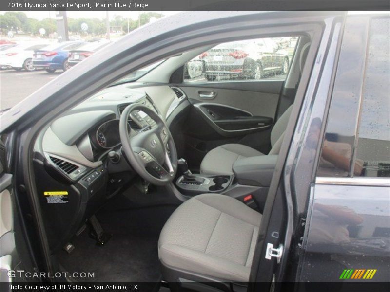 Marlin Blue / Beige 2016 Hyundai Santa Fe Sport