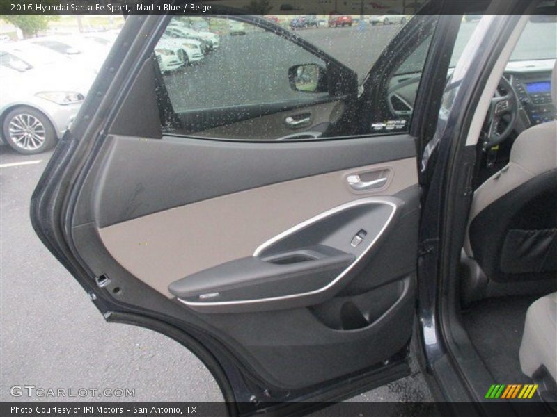 Marlin Blue / Beige 2016 Hyundai Santa Fe Sport