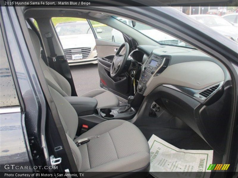 Marlin Blue / Beige 2016 Hyundai Santa Fe Sport
