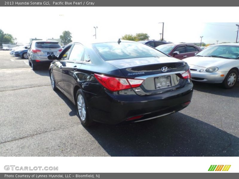 Pacific Blue Pearl / Gray 2013 Hyundai Sonata GLS