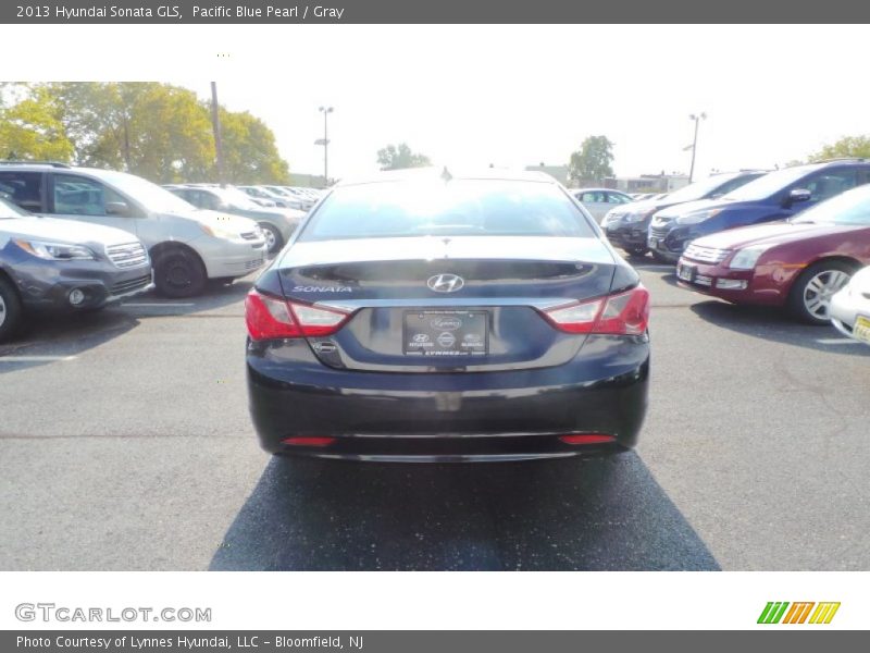 Pacific Blue Pearl / Gray 2013 Hyundai Sonata GLS