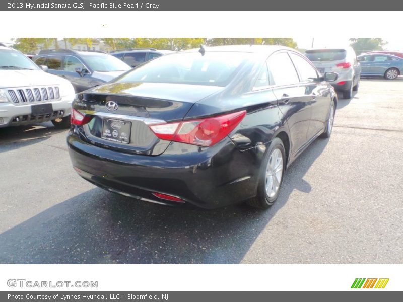 Pacific Blue Pearl / Gray 2013 Hyundai Sonata GLS