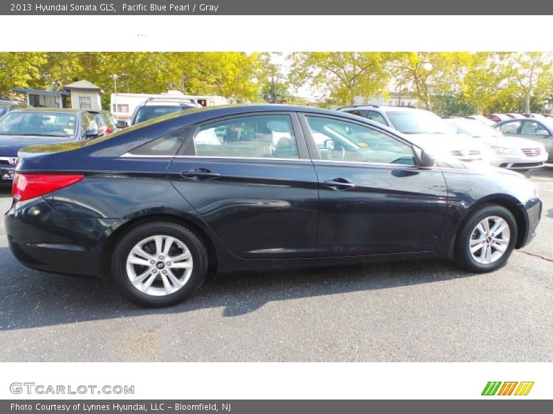 Pacific Blue Pearl / Gray 2013 Hyundai Sonata GLS
