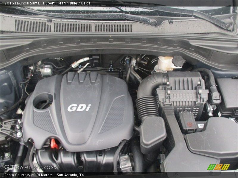 Marlin Blue / Beige 2016 Hyundai Santa Fe Sport