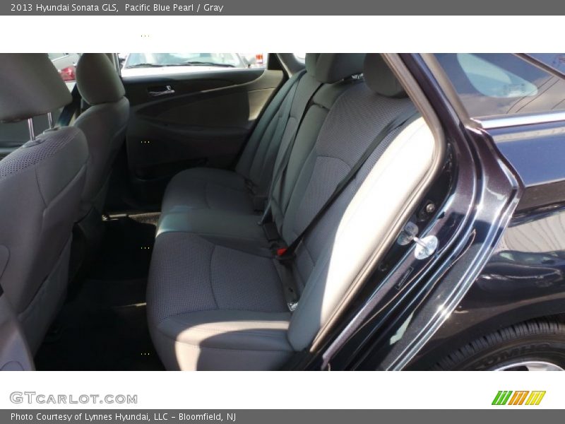 Pacific Blue Pearl / Gray 2013 Hyundai Sonata GLS