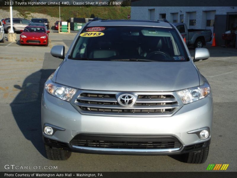 Classic Silver Metallic / Black 2013 Toyota Highlander Limited 4WD