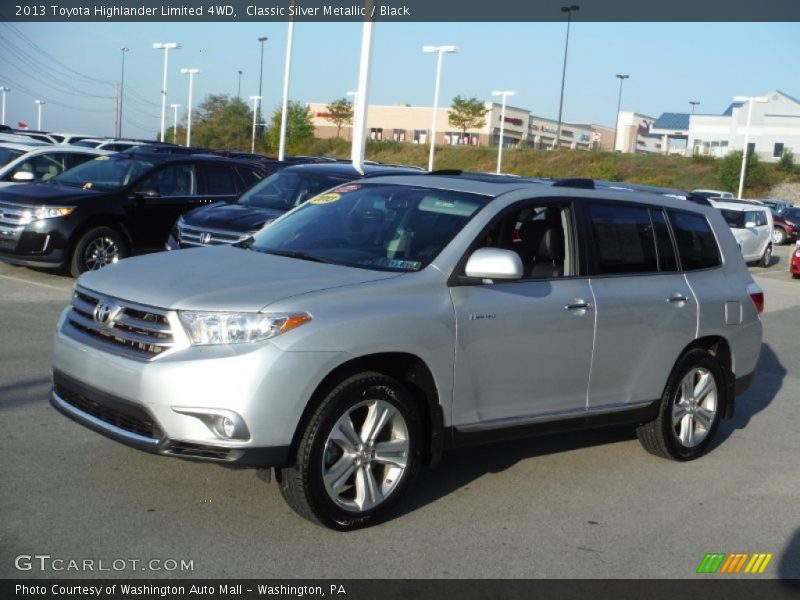 Classic Silver Metallic / Black 2013 Toyota Highlander Limited 4WD