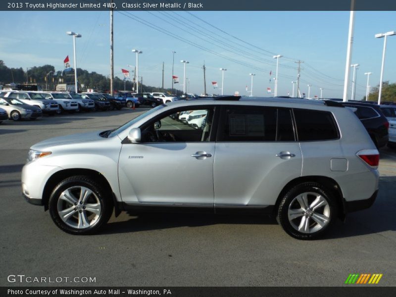 Classic Silver Metallic / Black 2013 Toyota Highlander Limited 4WD