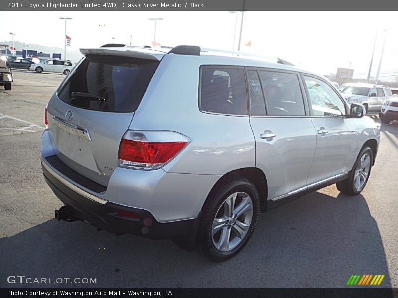 Classic Silver Metallic / Black 2013 Toyota Highlander Limited 4WD