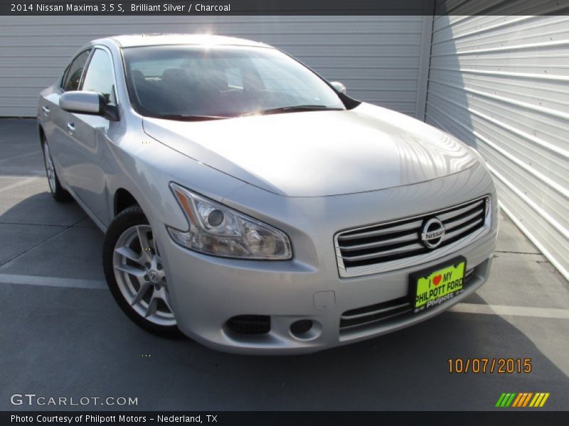Brilliant Silver / Charcoal 2014 Nissan Maxima 3.5 S