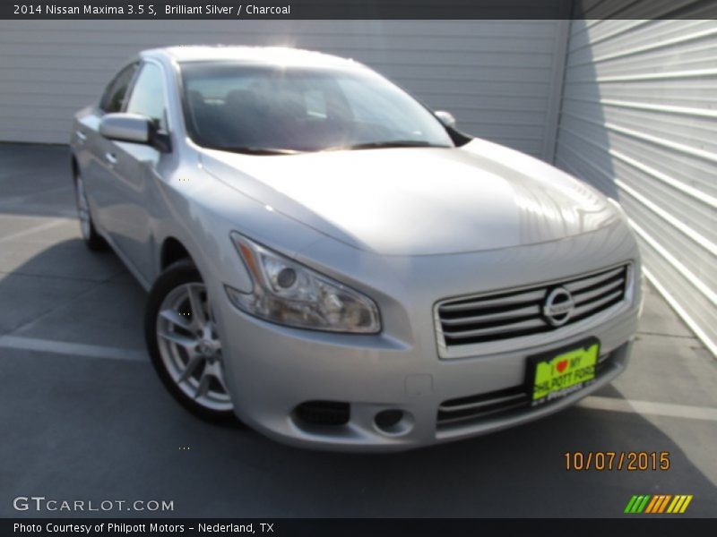 Brilliant Silver / Charcoal 2014 Nissan Maxima 3.5 S