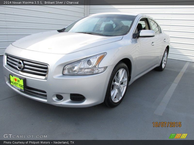 Brilliant Silver / Charcoal 2014 Nissan Maxima 3.5 S