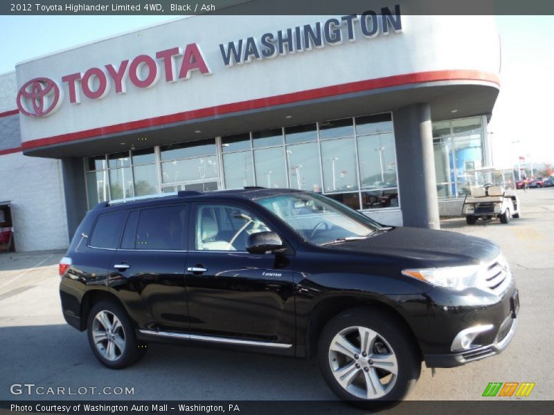 Black / Ash 2012 Toyota Highlander Limited 4WD