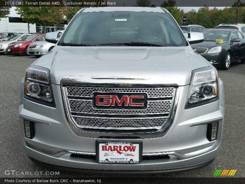 Quicksilver Metallic / Jet Black 2016 GMC Terrain Denali AWD
