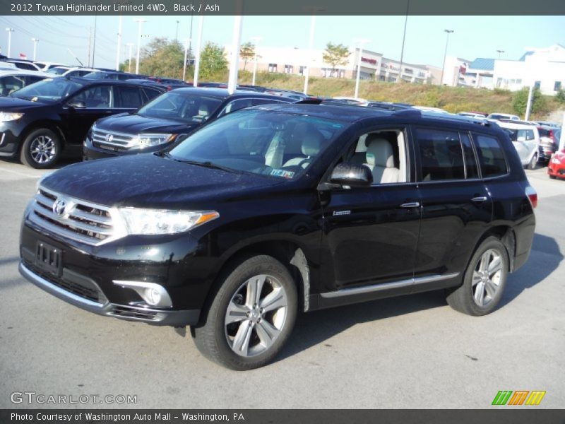 Black / Ash 2012 Toyota Highlander Limited 4WD