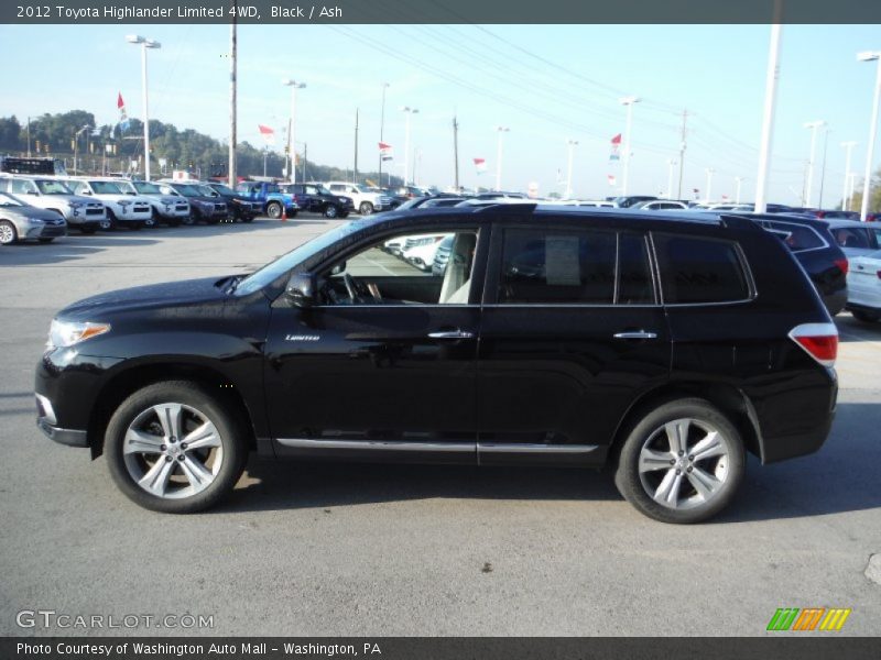 Black / Ash 2012 Toyota Highlander Limited 4WD