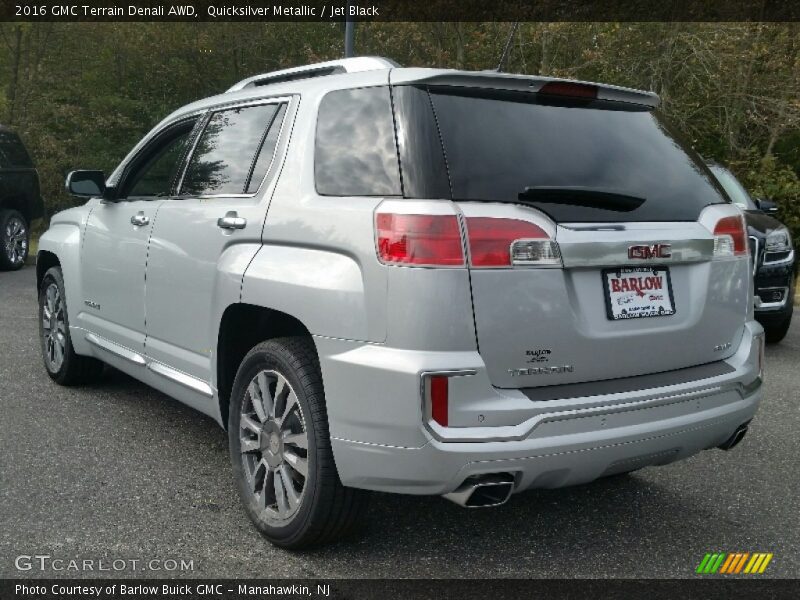 Quicksilver Metallic / Jet Black 2016 GMC Terrain Denali AWD