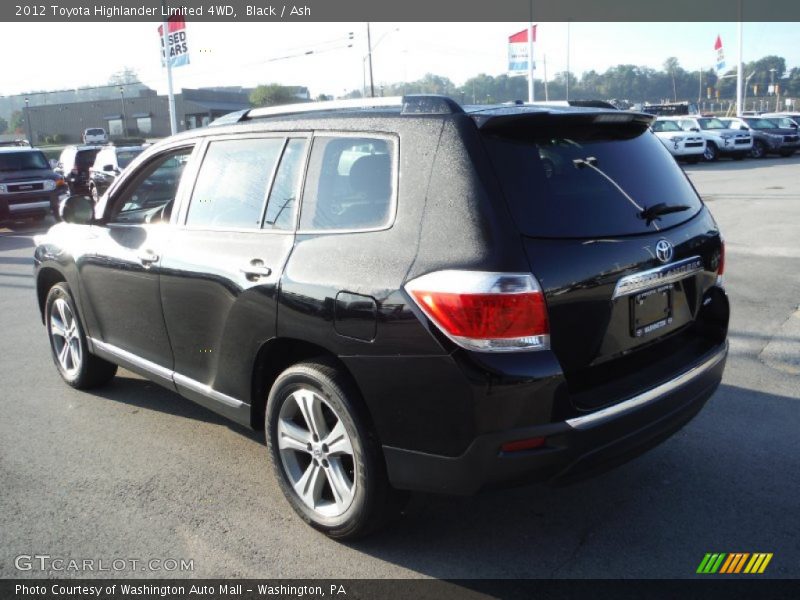 Black / Ash 2012 Toyota Highlander Limited 4WD