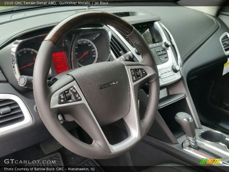 Quicksilver Metallic / Jet Black 2016 GMC Terrain Denali AWD