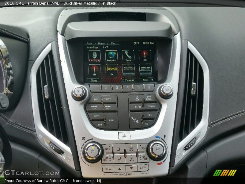 Quicksilver Metallic / Jet Black 2016 GMC Terrain Denali AWD