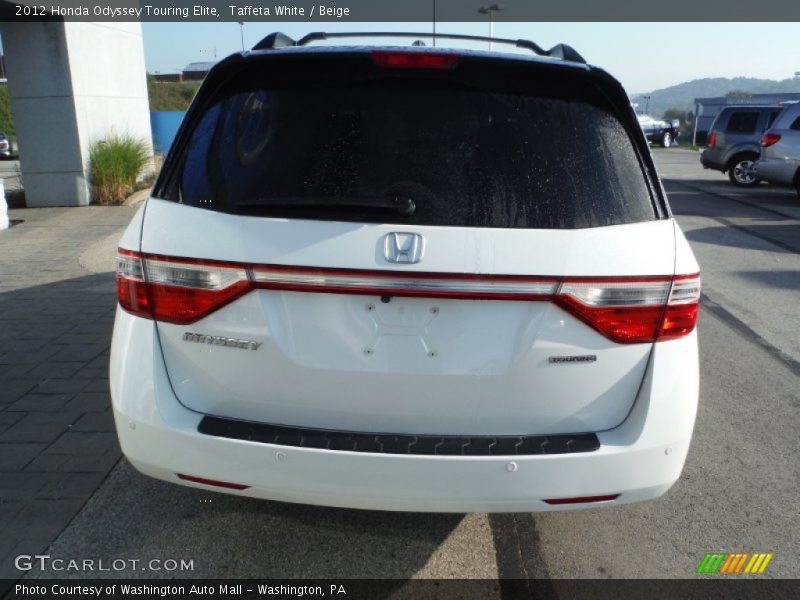 Taffeta White / Beige 2012 Honda Odyssey Touring Elite