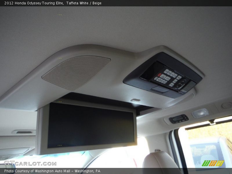 Taffeta White / Beige 2012 Honda Odyssey Touring Elite
