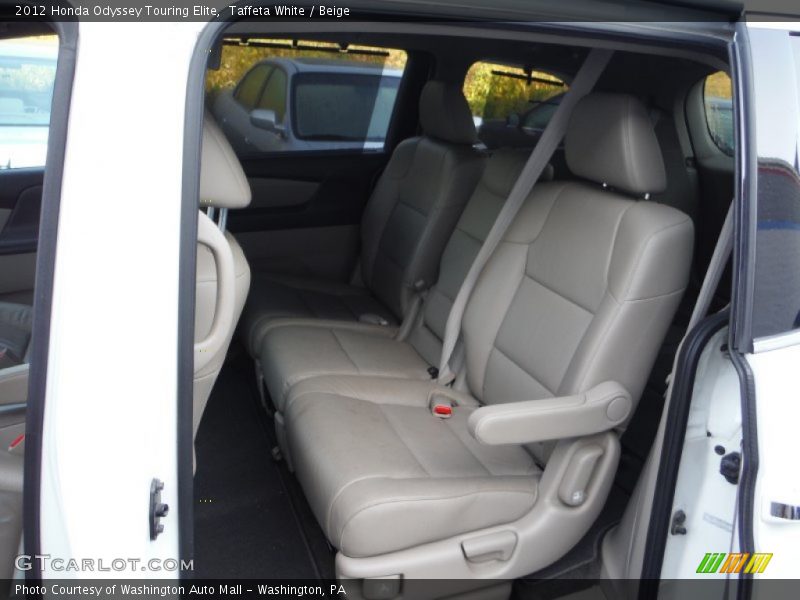 Taffeta White / Beige 2012 Honda Odyssey Touring Elite
