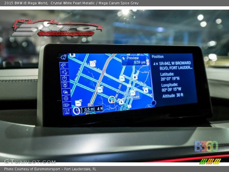 Navigation of 2015 i8 Mega World