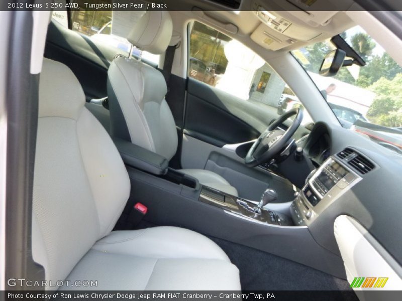 Tungsten Silver Pearl / Black 2012 Lexus IS 250 AWD