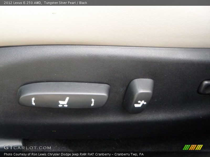 Tungsten Silver Pearl / Black 2012 Lexus IS 250 AWD