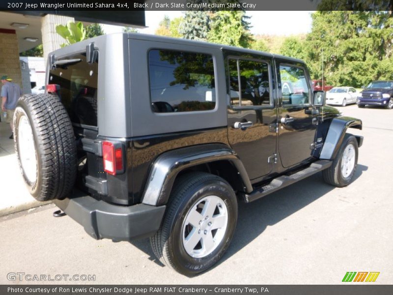 Black / Dark Slate Gray/Medium Slate Gray 2007 Jeep Wrangler Unlimited Sahara 4x4