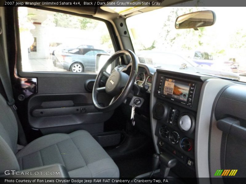 Black / Dark Slate Gray/Medium Slate Gray 2007 Jeep Wrangler Unlimited Sahara 4x4