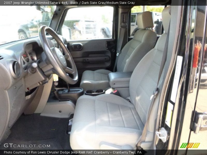 Black / Dark Slate Gray/Medium Slate Gray 2007 Jeep Wrangler Unlimited Sahara 4x4