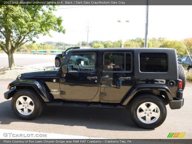 Black / Dark Slate Gray/Medium Slate Gray 2007 Jeep Wrangler Unlimited Sahara 4x4