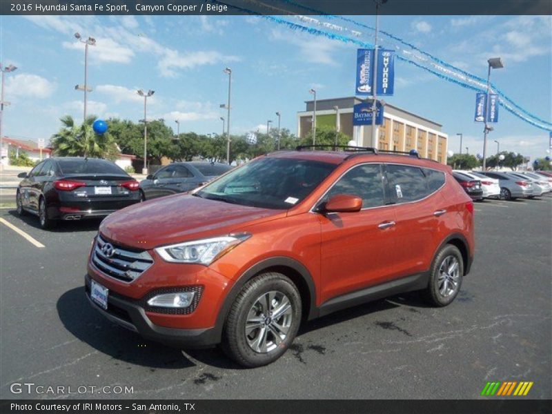 Canyon Copper / Beige 2016 Hyundai Santa Fe Sport