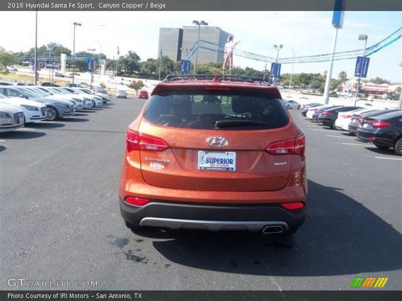 Canyon Copper / Beige 2016 Hyundai Santa Fe Sport