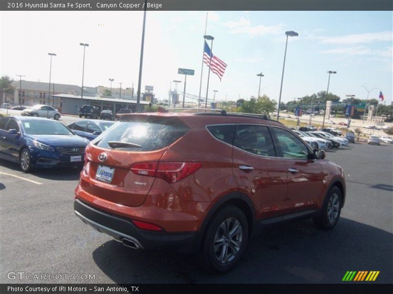 Canyon Copper / Beige 2016 Hyundai Santa Fe Sport