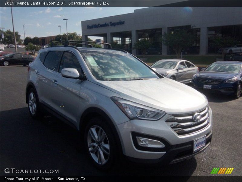 Sparkling Silver / Black 2016 Hyundai Santa Fe Sport 2.0T