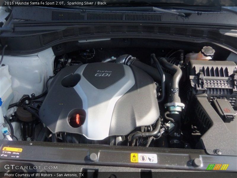 Sparkling Silver / Black 2016 Hyundai Santa Fe Sport 2.0T