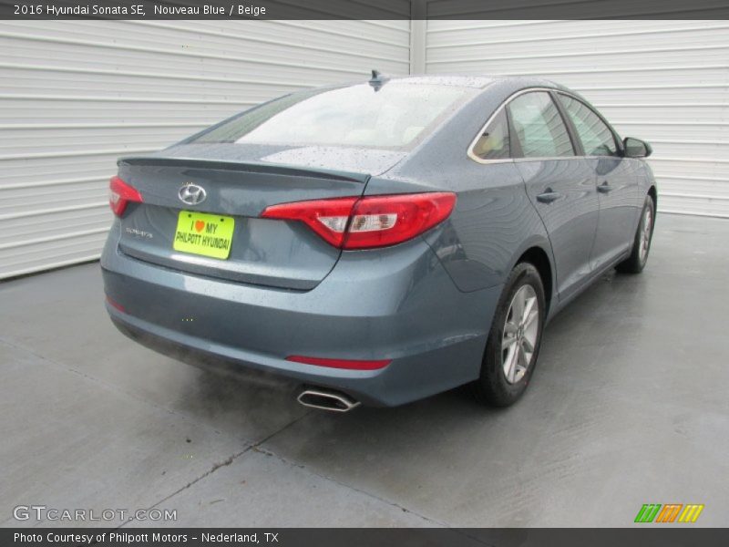 Nouveau Blue / Beige 2016 Hyundai Sonata SE