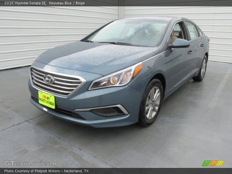 Nouveau Blue / Beige 2016 Hyundai Sonata SE