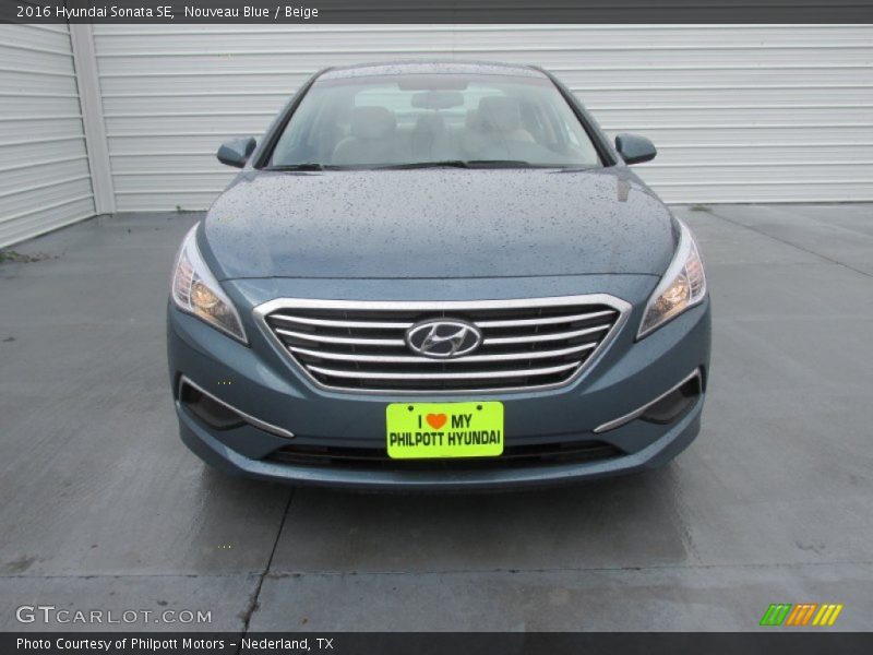 Nouveau Blue / Beige 2016 Hyundai Sonata SE