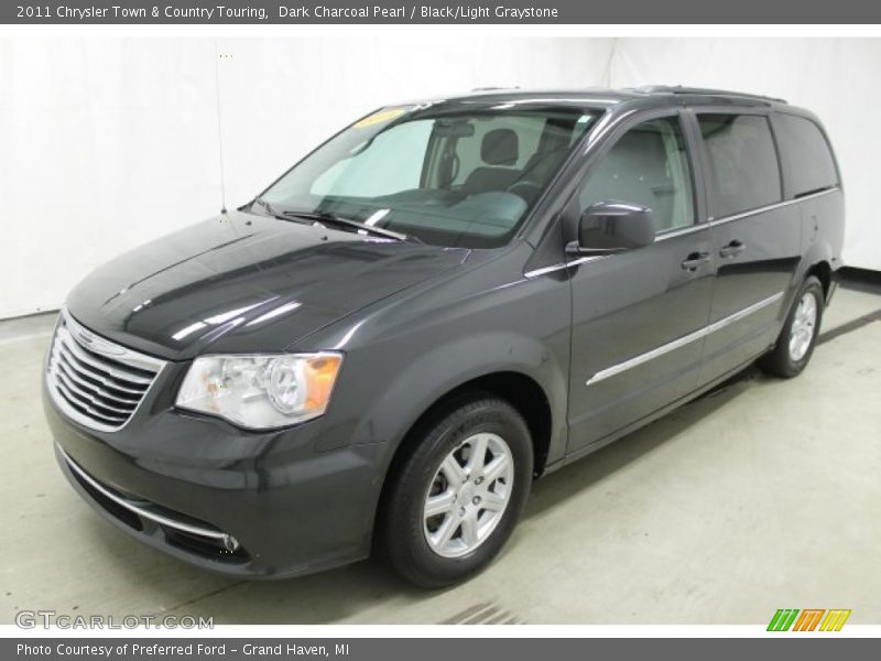 Dark Charcoal Pearl / Black/Light Graystone 2011 Chrysler Town & Country Touring