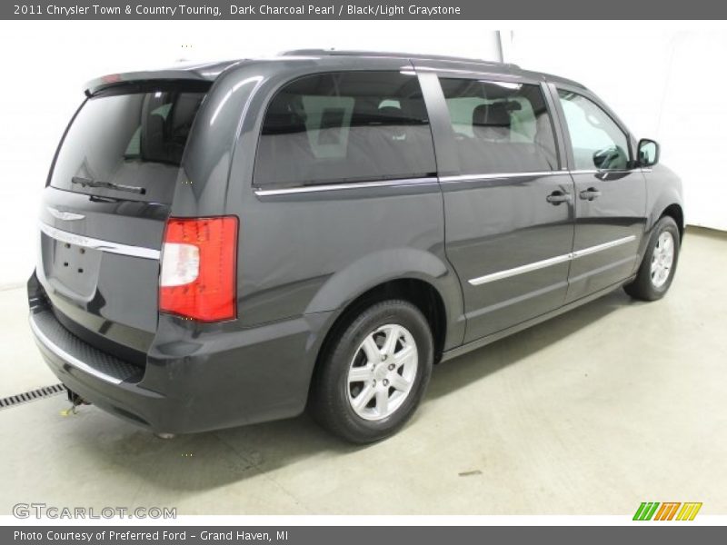 Dark Charcoal Pearl / Black/Light Graystone 2011 Chrysler Town & Country Touring