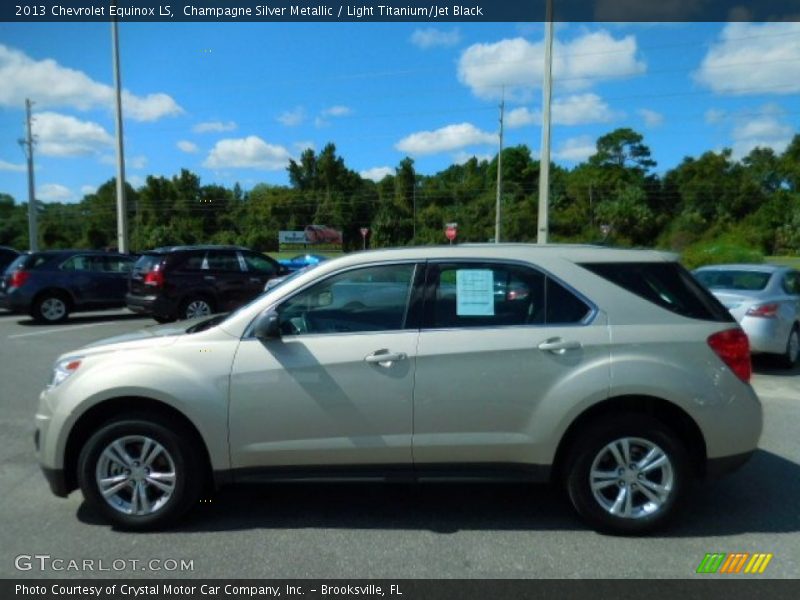 Champagne Silver Metallic / Light Titanium/Jet Black 2013 Chevrolet Equinox LS