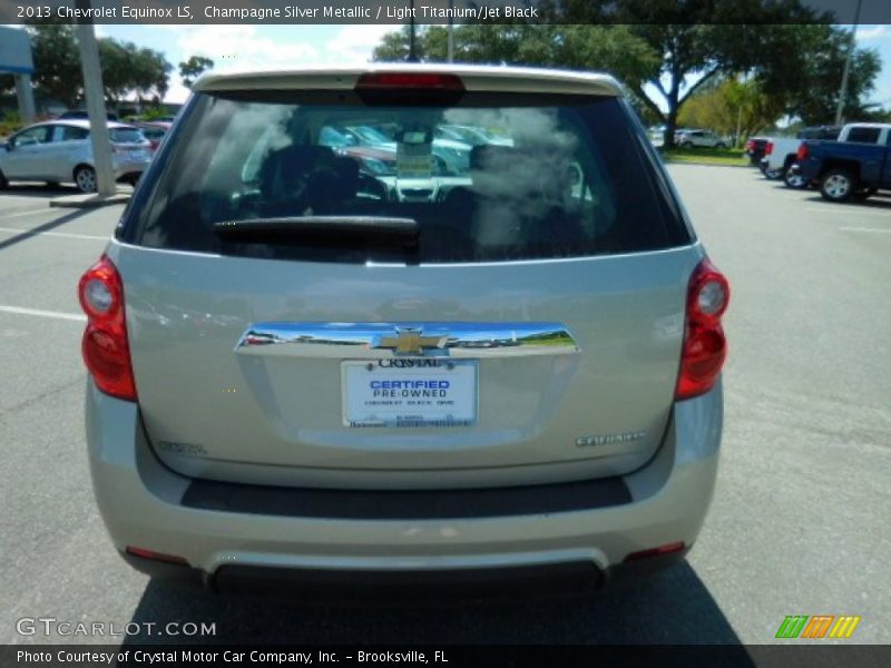 Champagne Silver Metallic / Light Titanium/Jet Black 2013 Chevrolet Equinox LS