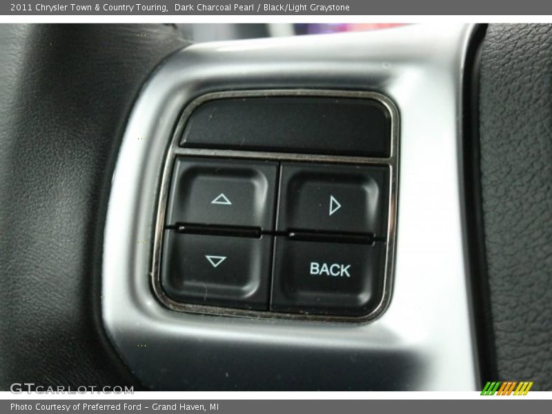 Dark Charcoal Pearl / Black/Light Graystone 2011 Chrysler Town & Country Touring